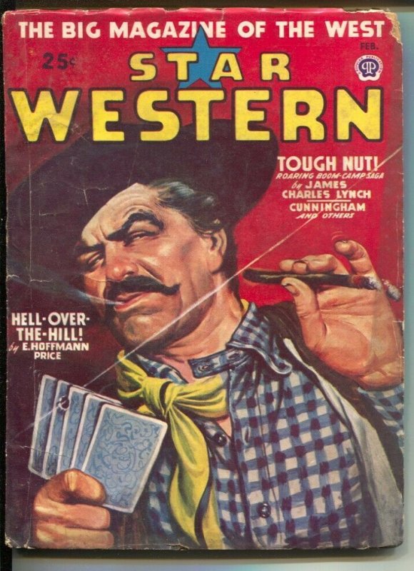 Star Western 2/1948-Popular-pulp violence-poker card game-cover-E Hoffman Pri...