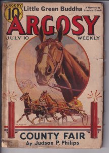 ARGOSY WEEKLY V274N3 (07/10/1937) Complete, browning to white, magic tape spine