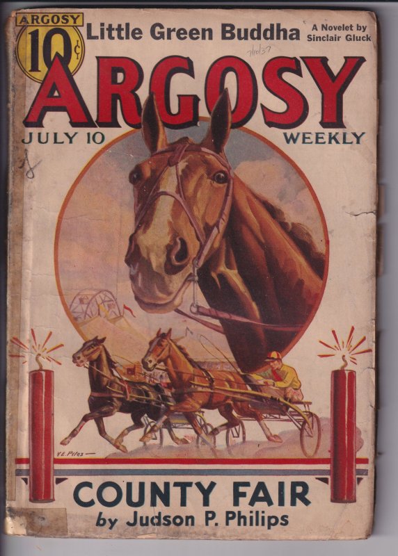 ARGOSY WEEKLY V274N3 (07/10/1937) Complete, browning to white, magic tape spine