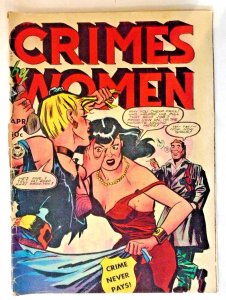 Crimes By Women (1949) #6g+; Classic Girl Fight, Acid-in-face!