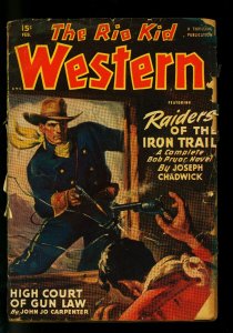 PULP:  The Rio Kid Western February 1950 Thrilling Pulp-Black Mantle FR/G
