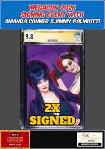 HARLEY QUINN X ELVIRA #1 FOIL VIRGIN CGC 9.8 PALMIOTTI/CONNER 2X SIGNED PRESALE