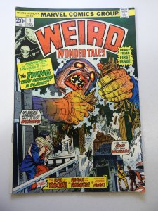 Weird Wonder Tales #1 VG Condition moisture stain fc