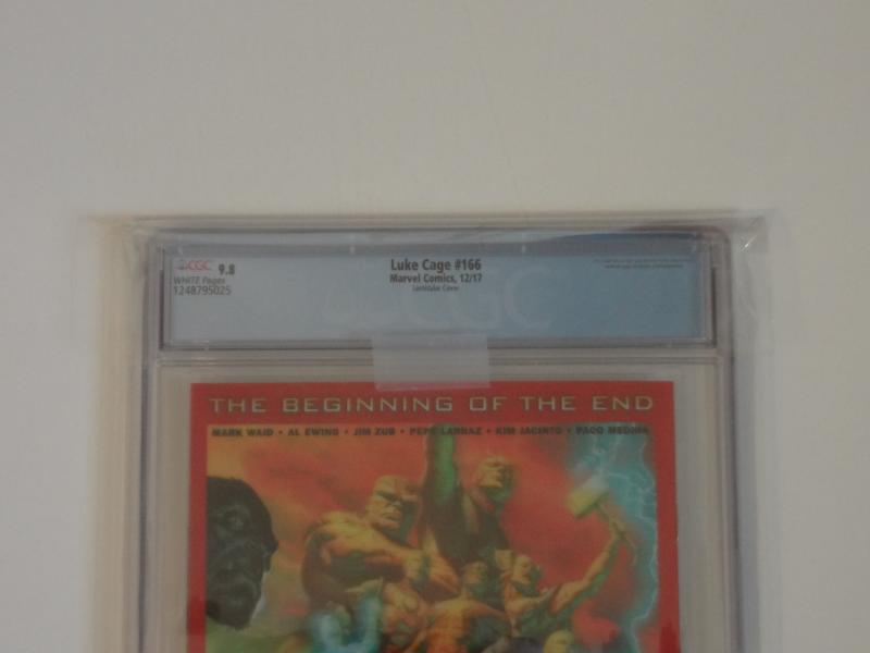 Luke Cage #166 CGC 9.8; 3D lenticular--Homage to Hero For Hire #1!!!