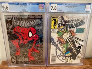 Amazing Spider-Man #298 CGC 7.0 & Spider-Man #1 (1990) CGC 9.6 (McFarlane Set)