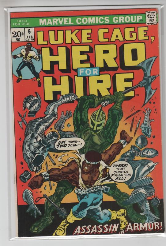 HERO FOR HIRE (1972 MARVEL) #6 FN+ A15436