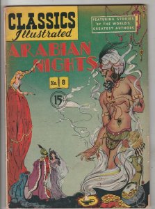 Classics Illustrated #8 (Dec-50) VG+ Affordable-Grade Aladan