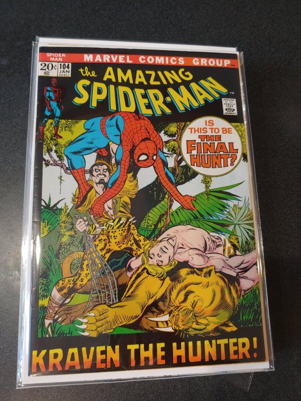 Amazing Spiderman 104 VG+ Ka-Zar Kraven the Hunter high grade