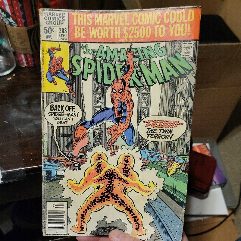 Amazing Spider-Man 208 Marvel Comics 1980 John Romita Jr. 1st Fusion  