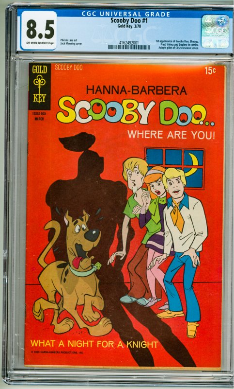 Scooby Doo, Where Are You? #1 (1970) CGC 8.5! 1st App of Scooby Doo in comics!