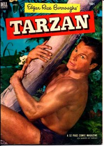 Dell! Edgar Rice Burrough's Tarzan #43! Lex Barker Photo-Cover! Great Book!