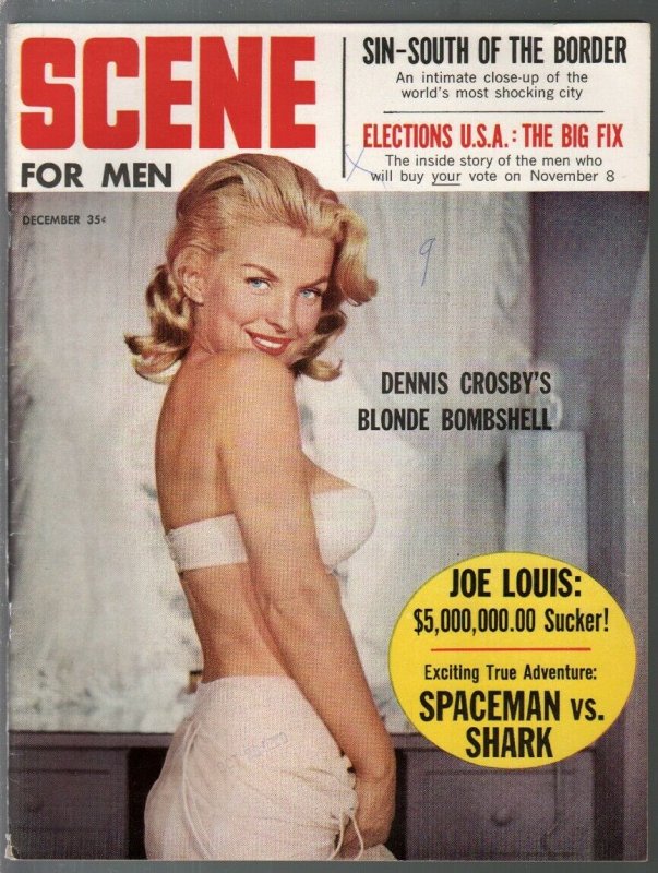 Scene For Men 12/1960-football violence-political fix-cheesecake pix-FN-