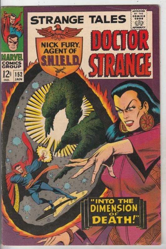 Strange Tales #152 (Jan-67) FN/VF High-Grade Nick Fury, Dr. Strange