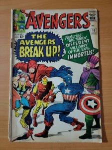 Avengers #10 ~ GOOD - VERY GOOD VG ~ 1964 Marvel Comics