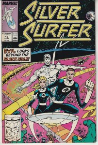 Silver Surfer #15 (1988)   Mr. Fantastic ! Invisible Woman !