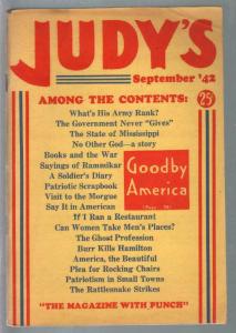 Judy's #1 9/1942-Magazine With Punch-WWII issue-1st issue-VF