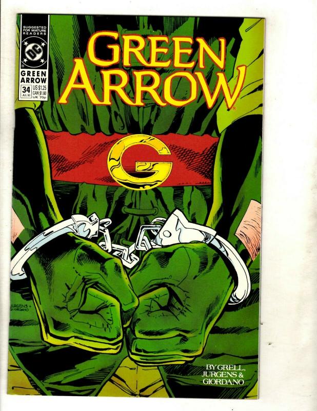 Lot Of 12 Green Arrow DC Comic Books # 18 25 26 27 29 30 31 32 34 35 36 37 JF30