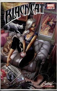 Black Cat #1 Campbell Cover B (2019) Signed by Campbell, with COA! 