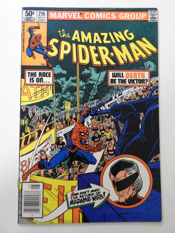 The Amazing Spider-Man #216 (1981) VG/FN Condition! 1/2 in spine split