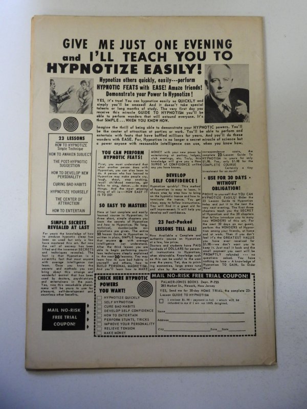 Adventures into the Unknown #153 VG+ Condition centerfold detached at one staple