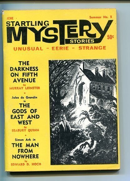 STARTLING MYSTERY STORIES-SUMMER-#5-196F-FN/VF-LEINSTER- QUINN-FINDLAY  FN/VF