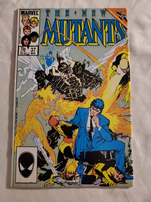 New Mutants 37 Very Fine Cover inks by Bill Sienkiewicz