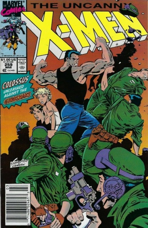 UNCANNY X-MEN #259 (1990) MARC SILVESTRI | NEWSSTAND