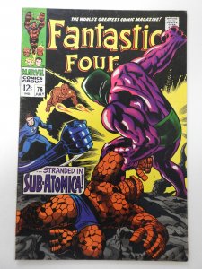 Fantastic Four #76 (1968) VG Condition 2 centerfold wraps detached bottom staple