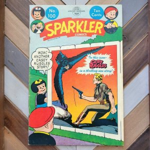 SPARKLER COMICS #100 VG/FN 1951 Nancy & Sluggo CASEY RUGGLES Pre-Code BUSHMILLER