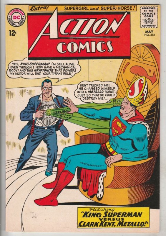 Action Comics #312 (May-64) VF+ High-Grade Superman, Supergirl