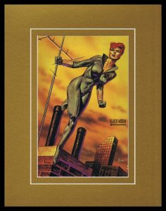 Black Widow 1993 Framed 11x14 Marvel Masterpieces Poster Display