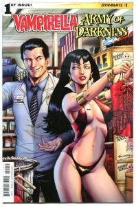 VAMPIRELLA ARMY of DARKNESS #1 A, NM, Dynamite, 2015, more AoD in store, Horror