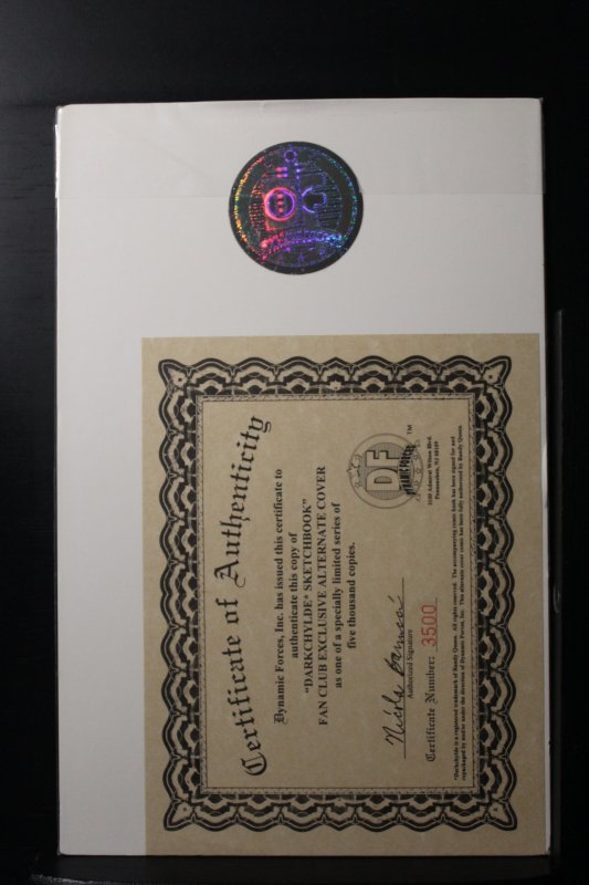 Darkchylde Sketchbook #1 (1998) Dynamic Forces Exclusive