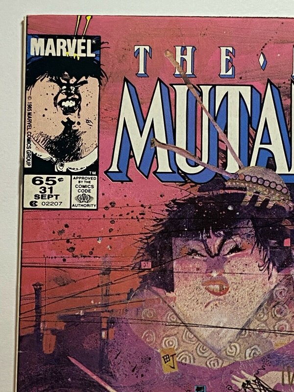 New Mutants #31 Bill Sienkiewicz Cover & Art 1985 Marvel Comics