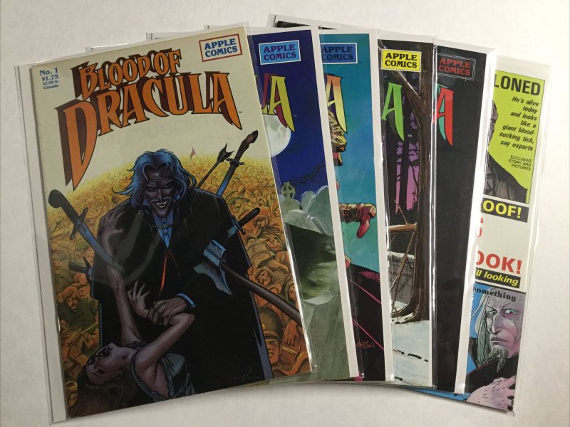 Blood Of Dracula 1 14 17 18 19 Big Bad Blood Of Dracula Lot Very Fine 8.0 Apple