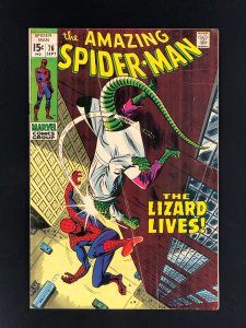 The Amazing Spider-Man #76 (1969) GD/VG Lizard and Human Torch Appearance