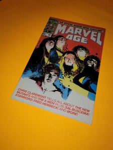 1984 Marvel Age 16 New Mutants Sienkiewicz cover Byrne pin-ups VF-
