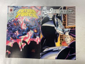 8 VALIANT comic books Rai Future Force Shadow Hawk II Harbinger 21 KM39