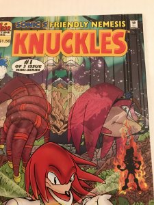 Knuckles #1 : Archie 7/96 NM; Scarce Newsstand Variant, Sega game, Sonic