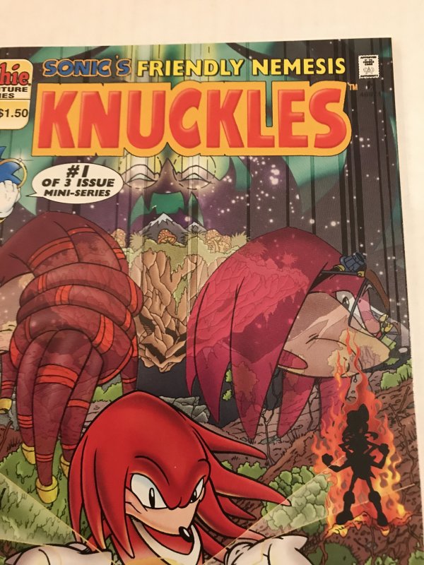 Knuckles #1 : Archie 7/96 NM; Scarce Newsstand Variant, Sega game, Sonic