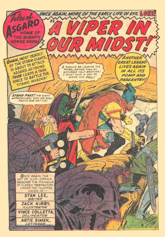 JOURNEY INTO MYSTERY #115 (Apr1965) 4.5 VG+  1ST ABSORBING MAN!  Jack Kirby!