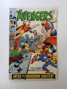 The Avengers #70 (1969) VG condition moisture damage