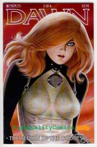 DAWN RETURN OF THE GODDESS #2, NM-, Joseph Linsner, 1999, more JML in store