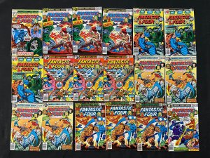 FANTASTIC FOUR 126 COMICS LOT MANY DUPES MOST VF SOME VG BRONZE-COPPER AGE