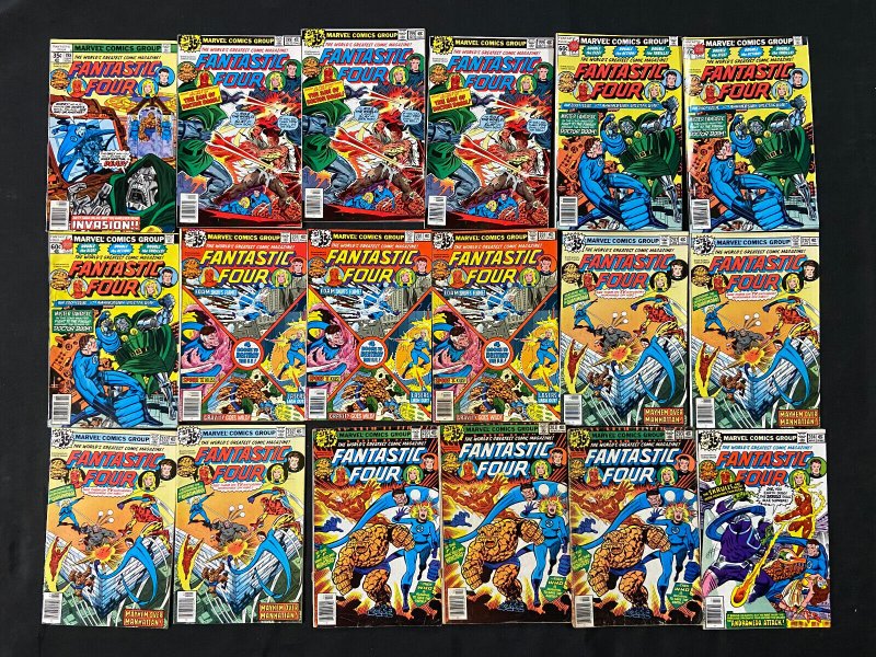 FANTASTIC FOUR 126 COMICS LOT MANY DUPES MOST VF SOME VG BRONZE-COPPER AGE