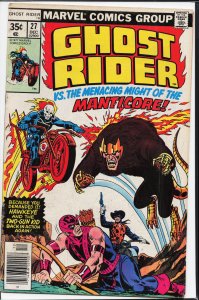 Ghost Rider #27 (1977) Ghost Rider
