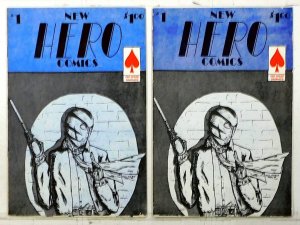 New Hero Comics Lot of 2 #1 x2 (1986) Red Spade Graphics 2nd Print Comic Books