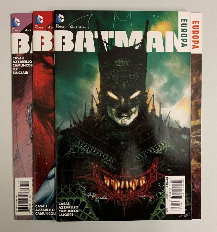 Batman Europa #1-4 Set (DC 2015) 1 2 3 4 Matteo Casali Brian Azzarello (8.5+)