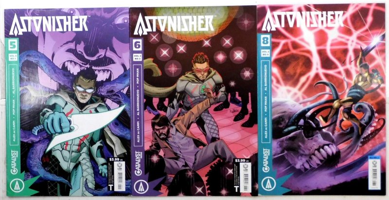 Astonisher Lot of 3 #5, 6, 8 (2018) Lion Forge Comics 1st Print Comic Books