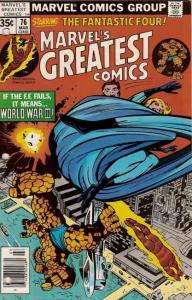 Marvel's Greatest Comics #76 FN ; Marvel | Fantastic Four 95 reprint